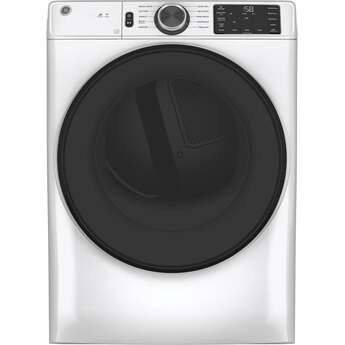 GE 7.8 cu.ft. White Electric Front Load Long Vent Dryer - Energy Star