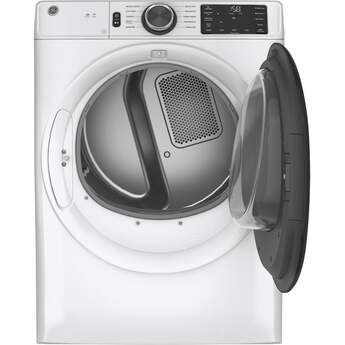 GE 7.8 cu.ft. White Electric Front Load Long Vent Dryer - Energy Star — thumbnail 10