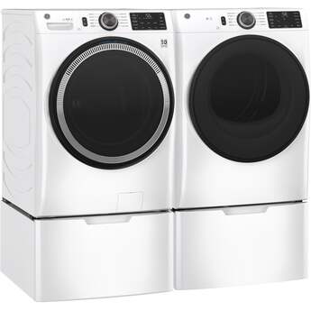 GE 7.8 cu.ft. White Electric Front Load Long Vent Dryer - Energy Star — thumbnail 7