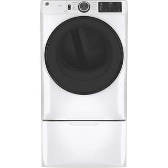 GE 7.8 cu.ft. White Electric Front Load Long Vent Dryer - Energy Star — thumbnail 8