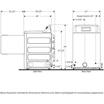 GE 7.2 Cu. Ft. White Gas Dryer — thumbnail 11