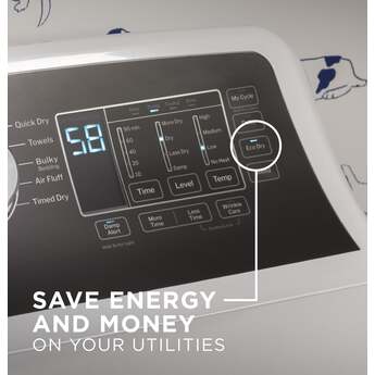 GE GTD58EBPVDG 27 Inch 7.4 Cu. Ft. Dryer Diamond Gray — thumbnail 4
