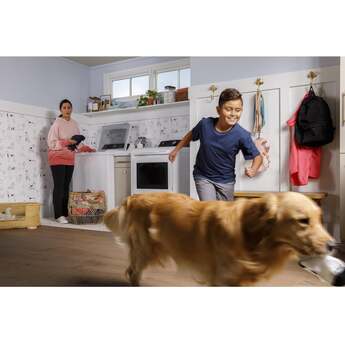 GE GTD58EBSVWS 27 Inch Electric Dryer with 7.4 cu. ft. Capacity — thumbnail 11