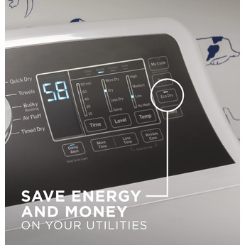 GE GTD58EBSVWS 27 Inch Electric Dryer with 7.4 cu. ft. Capacity — thumbnail 12