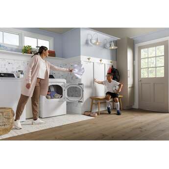 GE GTD58EBSVWS 27 Inch Electric Dryer with 7.4 cu. ft. Capacity — thumbnail 13