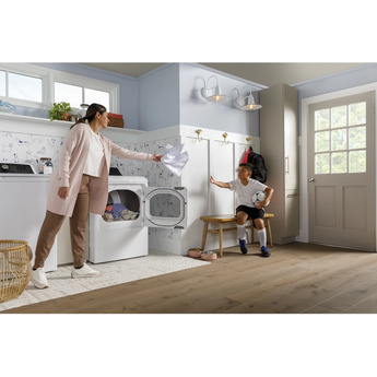 GE GTD58EBSVWS 27 Inch Electric Dryer with 7.4 cu. ft. Capacity — thumbnail 19