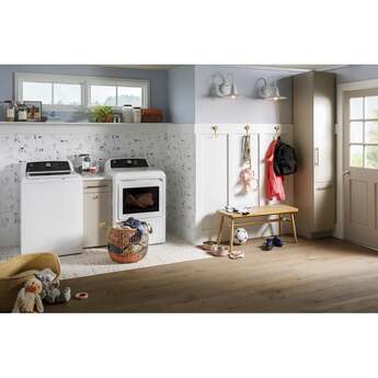 GE GTD58EBSVWS 27 Inch Electric Dryer with 7.4 cu. ft. Capacity — thumbnail 20