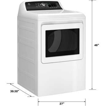 GE GTD58EBSVWS 27 Inch Electric Dryer with 7.4 cu. ft. Capacity — thumbnail 49