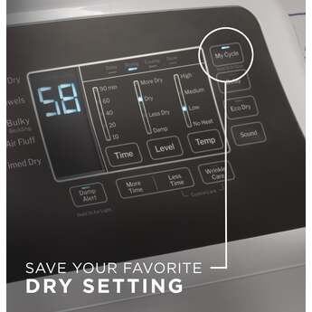 GE GTD58GBPVDG 27 Inch 7.4 Cu. Ft. Dryer Diamond Gray — thumbnail 14
