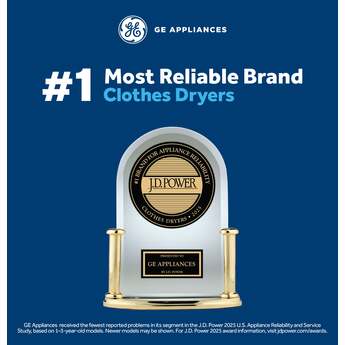 GE 6.2 Cu. Ft. White Electric Dryer — thumbnail 2