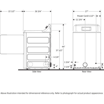 GE 6.2 Cu. Ft. White Gas Dryer — thumbnail 14