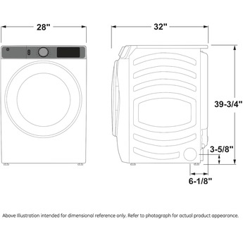 GE Profile PFD95ESPTDS 28 Inch Electric Dryer with 7.8 cu. ft. Capacity — thumbnail 13