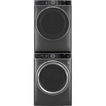 GE 28 Inch Smart Front Load Electric Dryer with 7.8 cu ft Capacity, Steam Sanitize, Washer Link, Adaptive My Settings, SmartHQ?, Stainless Steel Drum and Energy Star Certified: Black — thumbnail 33