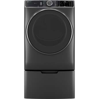 GE 28 Inch Smart Front Load Electric Dryer with 7.8 cu ft Capacity, Steam Sanitize, Washer Link, Adaptive My Settings, SmartHQ?, Stainless Steel Drum and Energy Star Certified: Black — thumbnail 37