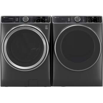 GE 28 Inch Smart Front Load Electric Dryer with 7.8 cu ft Capacity, Steam Sanitize, Washer Link, Adaptive My Settings, SmartHQ?, Stainless Steel Drum and Energy Star Certified: Black — thumbnail 38