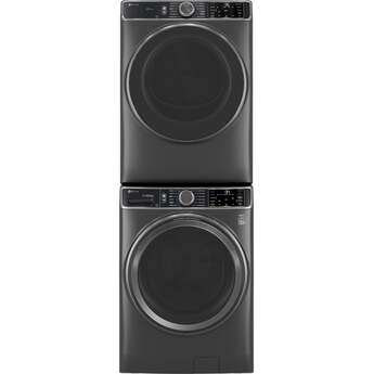 GE 28 Inch Smart Front Load Electric Dryer with 7.8 cu ft Capacity, Steam Sanitize, Washer Link, Adaptive My Settings, SmartHQ?, Stainless Steel Drum and Energy Star Certified: Black — thumbnail 43