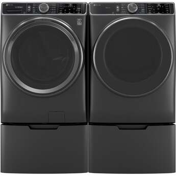 GE 28 Inch Smart Front Load Gas Dryer With 7.8 Cu Ft Capacity, Steam Sanitize, Washer Link, Adaptive My Settings, Smarthq, Stainless Steel Drum And Energy Star Certified: Black — thumbnail 28