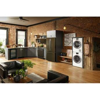 Haier 4.1 cu.ft. White Front Load Electric Dryer with Ventless Condenser — thumbnail 14