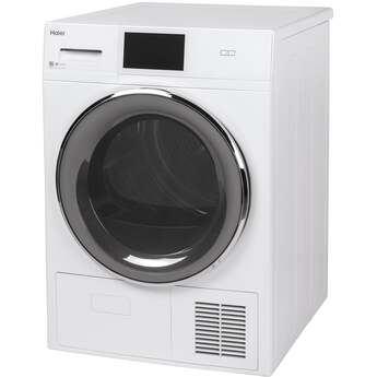 Haier 4.1 cu.ft. White Front Load Electric Dryer with Ventless Condenser — thumbnail 15