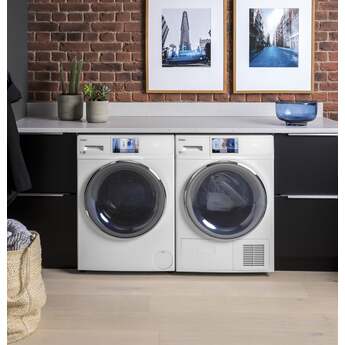Haier 4.1 cu.ft. White Front Load Electric Dryer with Ventless Condenser — thumbnail 16