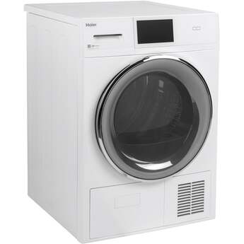 Haier 4.1 cu.ft. White Front Load Electric Dryer with Ventless Condenser — thumbnail 18