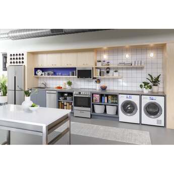 Haier 4.1 cu.ft. White Front Load Electric Dryer with Ventless Condenser — thumbnail 23