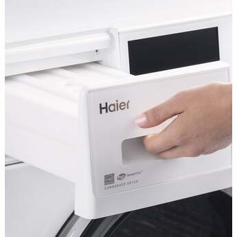 Haier 4.1 cu.ft. White Front Load Electric Dryer with Ventless Condenser — thumbnail 27