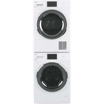 Haier 4.1 cu.ft. White Front Load Electric Dryer with Ventless Condenser — thumbnail 3