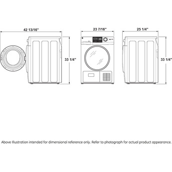 Haier 4.1 cu.ft. White Front Load Electric Dryer with Ventless Condenser — thumbnail 39