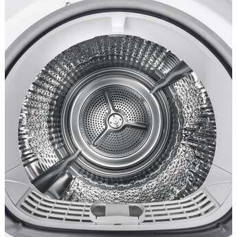 Haier 4.1 cu.ft. White Front Load Electric Dryer with Ventless Condenser — thumbnail 4