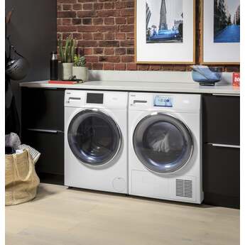 Haier 4.1 cu.ft. White Front Load Electric Dryer with Ventless Condenser — thumbnail 5