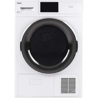 Haier 4.1 cu.ft. White Front Load Electric Dryer with Ventless Condenser — thumbnail 6