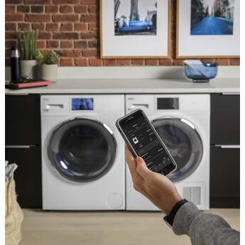 Haier 4.1 cu.ft. White Front Load Electric Dryer with Ventless Condenser — thumbnail 9
