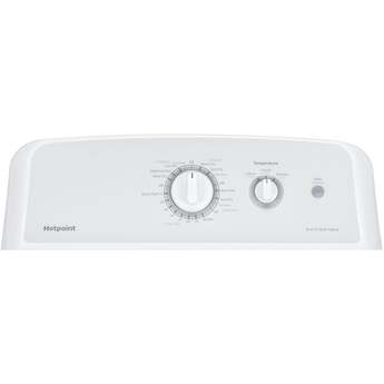 Hotpoint 6.2 Cu. Ft. White Gas Dryer — thumbnail 6