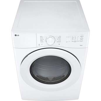 LG 7.4 cu. ft. Large Capacity Smart Front Load Electric Dryer with AI Sensor Dry: White — thumbnail 10