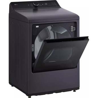 LG 27 Inch Top Load Electric Dryer with 7.3 cu ft Capacity, EasyLoad™ Door, AI Sensor Dry™, Smart Pairing™, FlowSense®, Lint Filter Indicators and Energy Star Certified: Matte Black — thumbnail 17