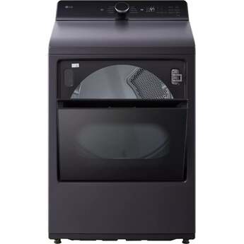 LG 27 Inch Top Load Electric Dryer with 7.3 cu ft Capacity, EasyLoad™ Door, AI Sensor Dry™, Smart Pairing™, FlowSense®, Lint Filter Indicators and Energy Star Certified: Matte Black — thumbnail 18