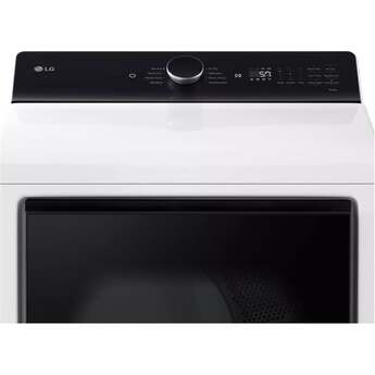 LG 27 Inch Top Load Electric Dryer with 7.3 cu ft Capacity, EasyLoad™ Door, AI Sensor Dry™, Smart Pairing™, FlowSense®, Lint Filter Indicators and Energy Star Certified: Alpine White — thumbnail 14