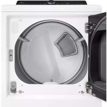 LG 27 Inch Top Load Electric Dryer with 7.3 cu ft Capacity, EasyLoad™ Door, AI Sensor Dry™, Smart Pairing™, FlowSense®, Lint Filter Indicators and Energy Star Certified: Alpine White — thumbnail 17
