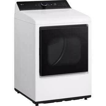 LG 27 Inch Top Load Electric Dryer with 7.3 cu ft Capacity, EasyLoad™ Door, AI Sensor Dry™, Smart Pairing™, FlowSense®, Lint Filter Indicators and Energy Star Certified: Alpine White — thumbnail 20