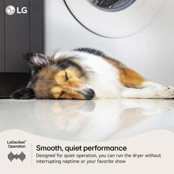 LG 7.4 cu. ft. Large Capacity Smart Front Gas Load Dryer with AI Sensor Dry: White — thumbnail 19