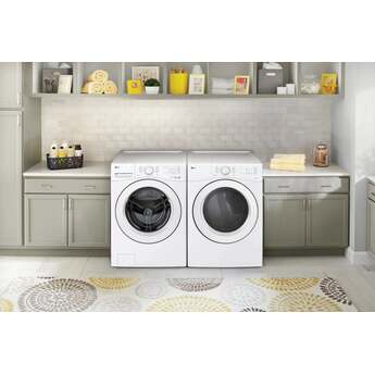 LG 7.4 cu. ft. Large Capacity Smart Front Gas Load Dryer with AI Sensor Dry: White — thumbnail 5