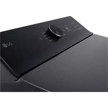 LG 27 Inch Rear Control Dryer with 7.3 cu ft Ultra Large Capacity, AI Sensor Dry™, Quiet Operation, Wrinkle Care, Electronic Controls, ThinQ UP™, FlowSense® Duct Clogging and Lint Filter Indicator: Platinum Black — thumbnail 11