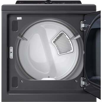 LG 27 Inch Rear Control Dryer with 7.3 cu ft Ultra Large Capacity, AI Sensor Dry™, Quiet Operation, Wrinkle Care, Electronic Controls, ThinQ UP™, FlowSense® Duct Clogging and Lint Filter Indicator: Platinum Black — thumbnail 12