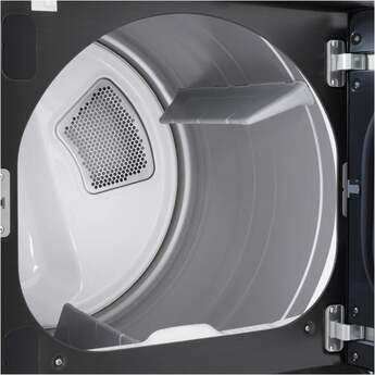 LG 27 Inch Rear Control Dryer with 7.3 cu ft Ultra Large Capacity, AI Sensor Dry™, Quiet Operation, Wrinkle Care, Electronic Controls, ThinQ UP™, FlowSense® Duct Clogging and Lint Filter Indicator: Platinum Black — thumbnail 14