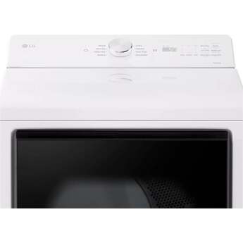 LG 7.3 Cu. Ft. Dryer, Wi-Fi, Easy Load, AI Sensor Dry: Alpine White — thumbnail 2