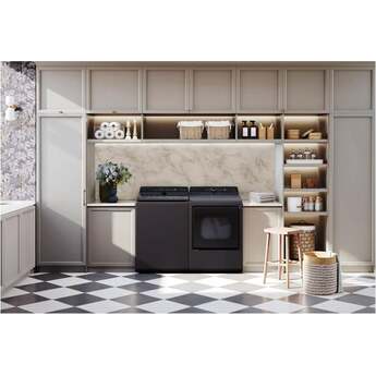 LG 27 Inch Ultra Large Capacity Top Load Gas Dryer with 7.3 cu ft Capacity, Rear Control, Built In Intelligence, Flow Sense Duct Clogging, Quiet Operation, Wrinkle Care, LG EasyLoad™ Door and ThinQ®: Matte Black — thumbnail 13