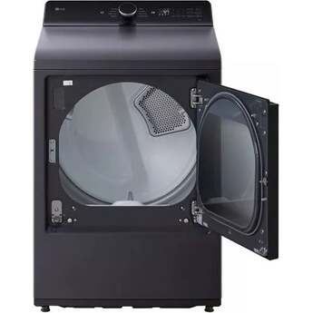 LG 27 Inch Ultra Large Capacity Top Load Gas Dryer with 7.3 cu ft Capacity, Rear Control, Built In Intelligence, Flow Sense Duct Clogging, Quiet Operation, Wrinkle Care, LG EasyLoad™ Door and ThinQ®: Matte Black — thumbnail 17