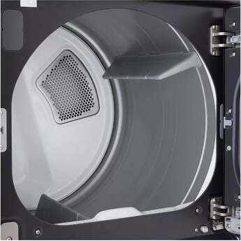 LG 27 Inch Ultra Large Capacity Top Load Gas Dryer with 7.3 cu ft Capacity, Rear Control, Built In Intelligence, Flow Sense Duct Clogging, Quiet Operation, Wrinkle Care, LG EasyLoad™ Door and ThinQ®: Matte Black — thumbnail 9