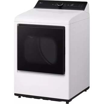 LG 27 Inch Ultra Large Capacity Top Load Gas Dryer with 7.3 cu ft Capacity, Rear Control, Built In Intelligence, Flow Sense Duct Clogging, Quiet Operation, Wrinkle Care, LG EasyLoad™ Door and ThinQ®: Alpine White — thumbnail 14
